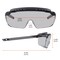 Ergodyne OSMIN, Safety Glasses, Anti-Fog, Indoor/Outdoor Lens, Matte Black Frame OSMIN-AFAS - alternate 10
